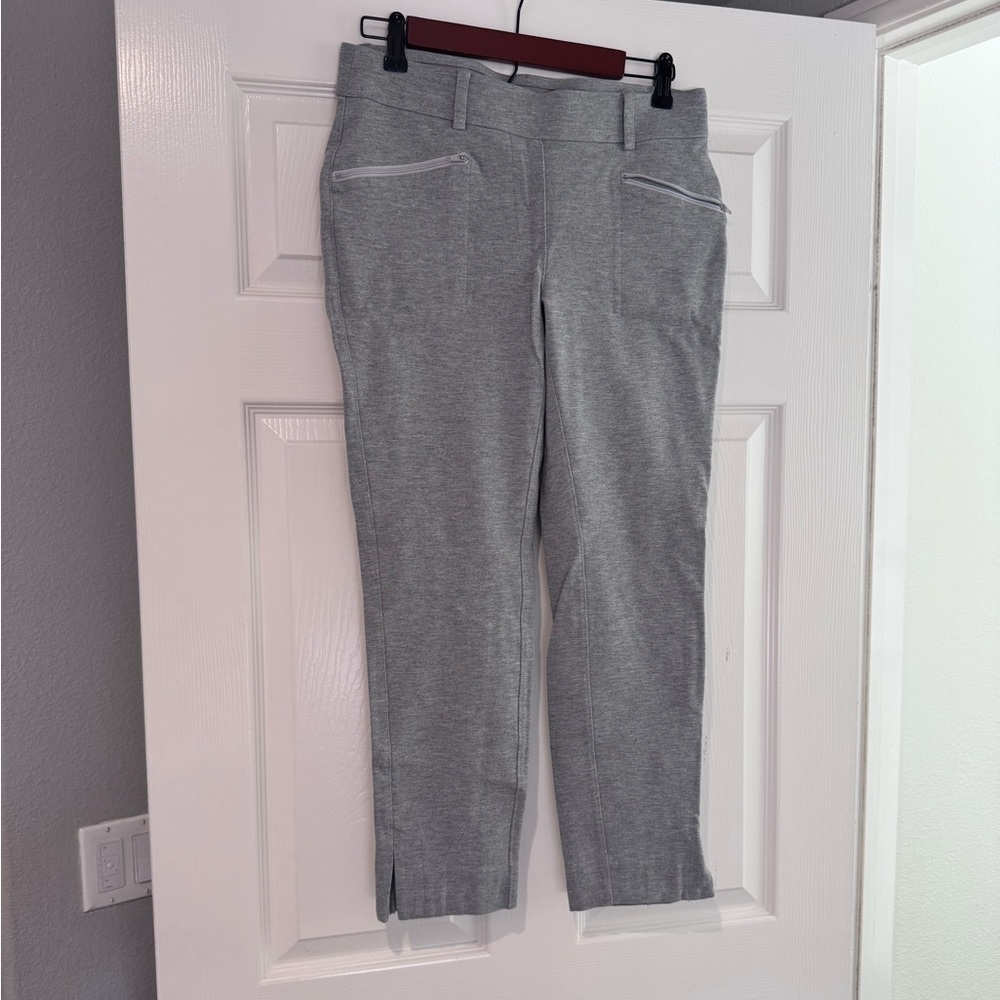 Gray Crop Pants